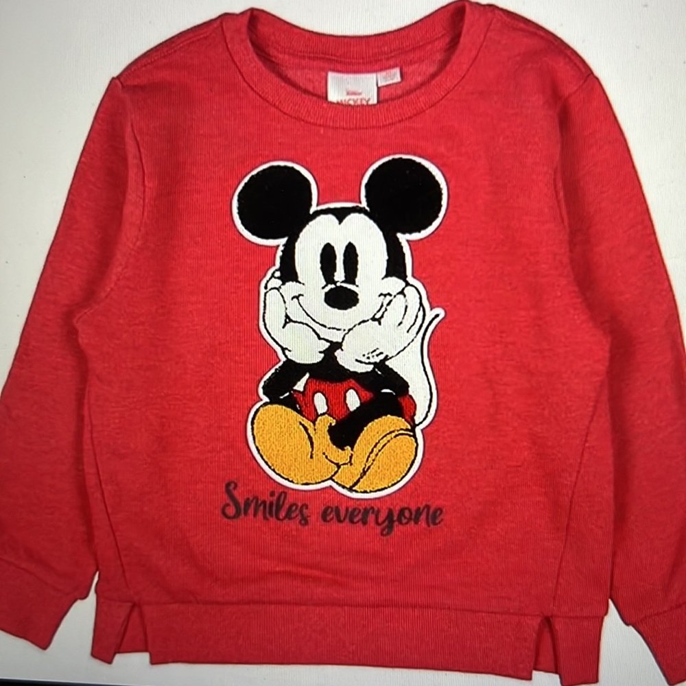 Disney Mickey Mouse smiles sweatshirt size 4 NWOT
